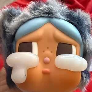 Adorable Blue and Gray CRYBABY plush